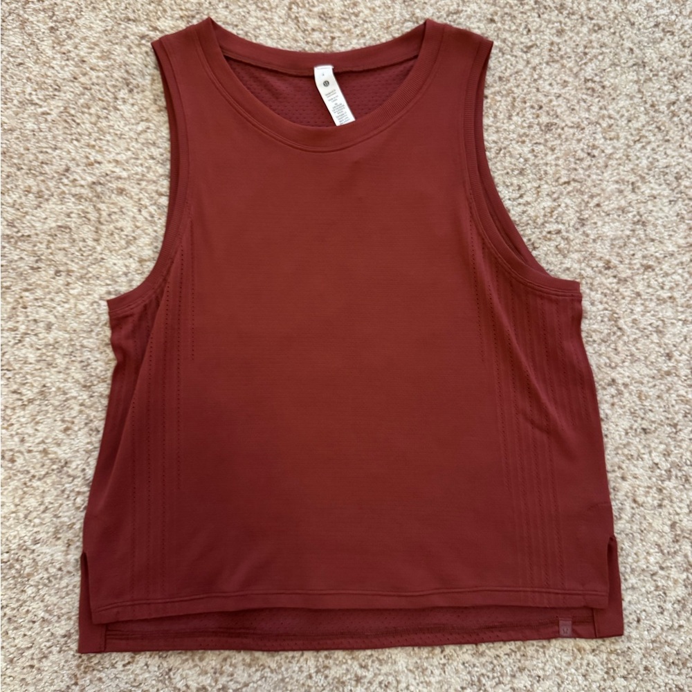 Women's Lululemon Sleeveless Top in Rust Red